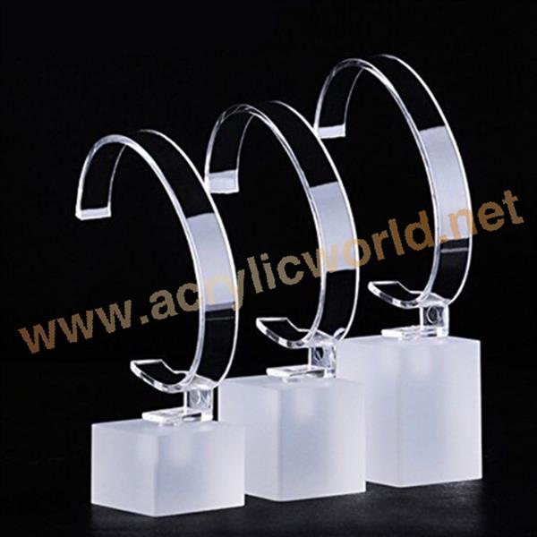 C ring acrylic pocket watch display stand